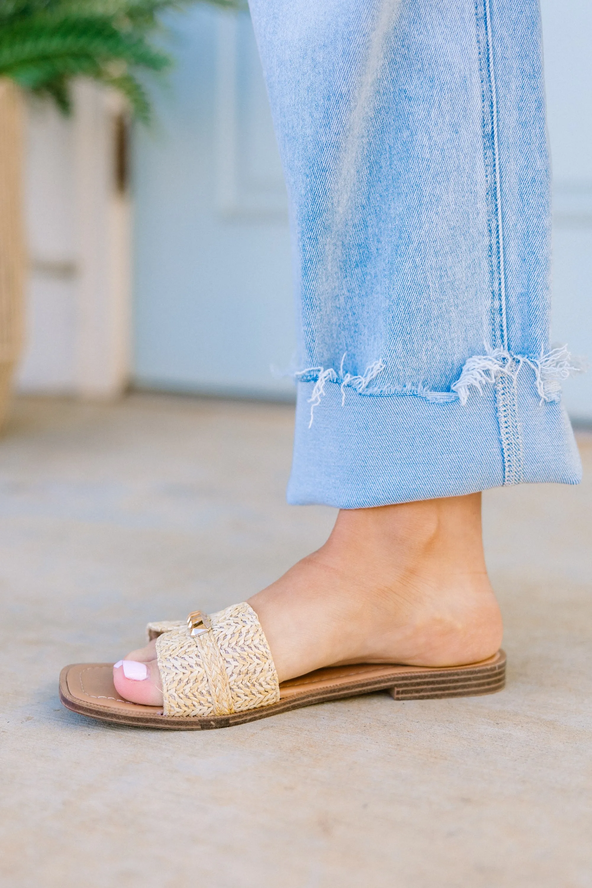 Across The Boardwalk Sandals, Natural
