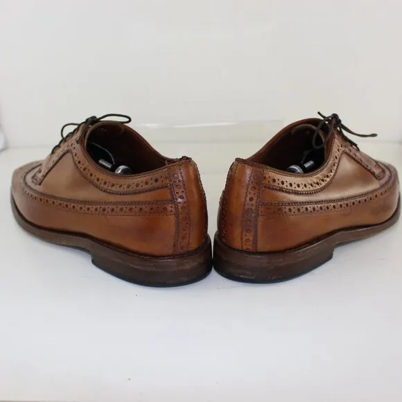 Allen Edmonds Wingtip Derby Oxford Walnut Leather Men's (US 9)