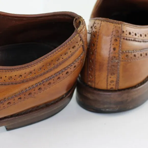 Allen Edmonds Wingtip Derby Oxford Walnut Leather Men's (US 9)