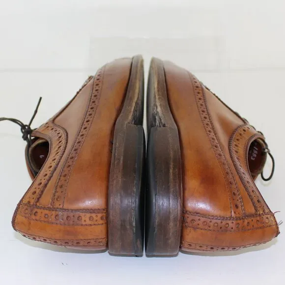 Allen Edmonds Wingtip Derby Oxford Walnut Leather Men's (US 9)
