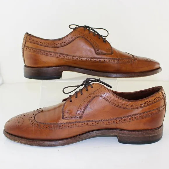 Allen Edmonds Wingtip Derby Oxford Walnut Leather Men's (US 9)