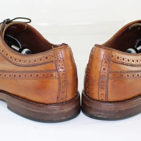 Allen Edmonds Wingtip Derby Oxford Walnut Leather Men's (US 9)