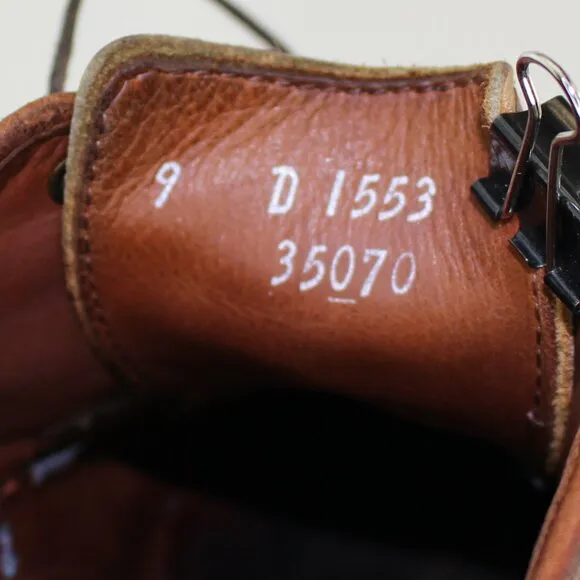 Allen Edmonds Wingtip Derby Oxford Walnut Leather Men's (US 9)