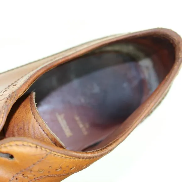 Allen Edmonds Wingtip Derby Oxford Walnut Leather Men's (US 9)