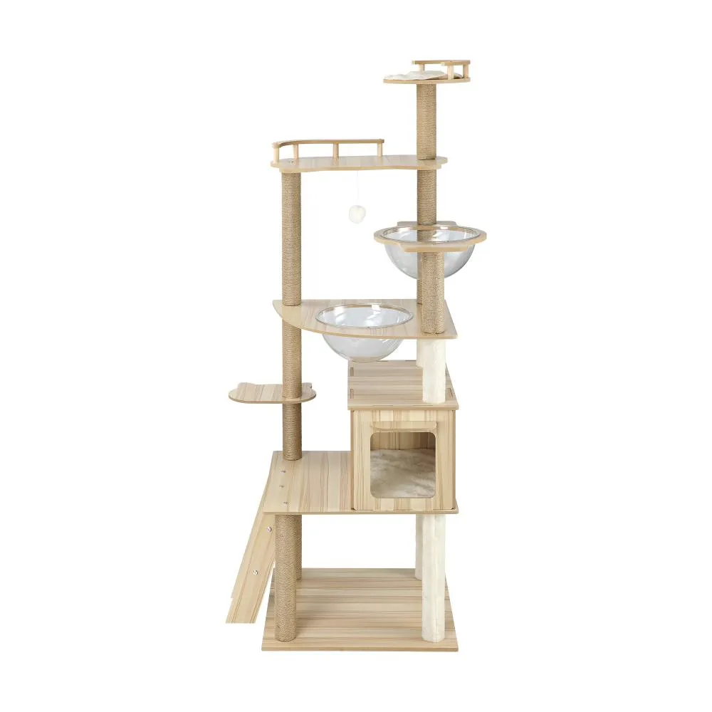 Alopet 174 cm Cat Tree with Scratching Post Cat Condo Ladder