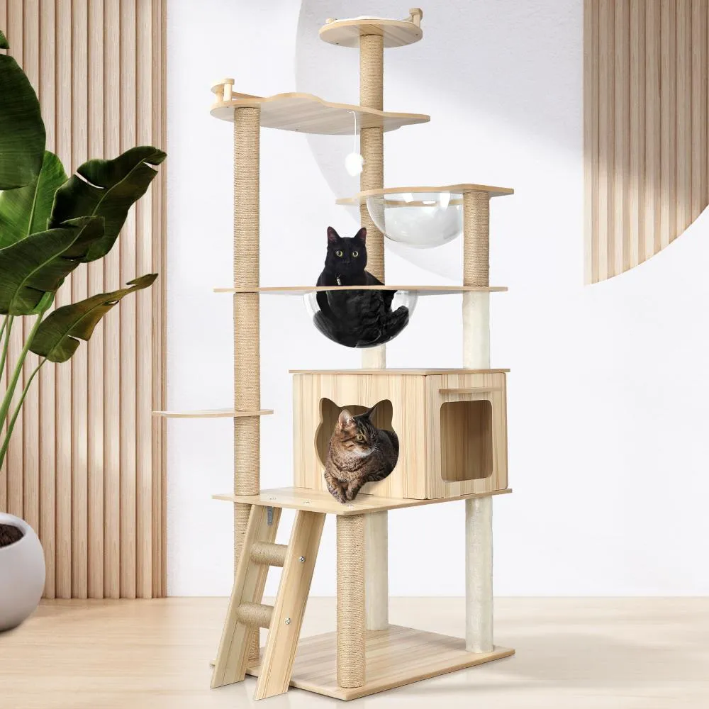 Alopet 174 cm Cat Tree with Scratching Post Cat Condo Ladder