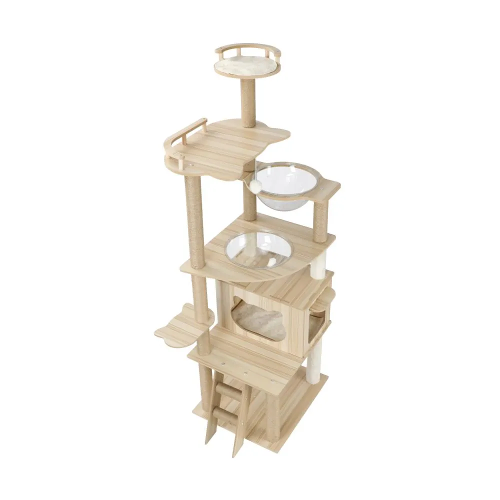 Alopet 174 cm Cat Tree with Scratching Post Cat Condo Ladder