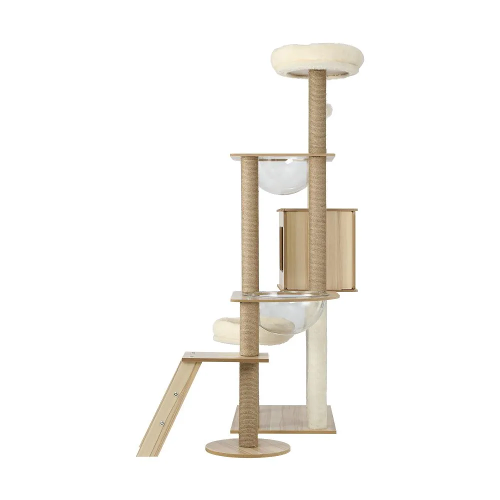 Alopet Cat Tree Scratcher Cats Condo Wood 142cm