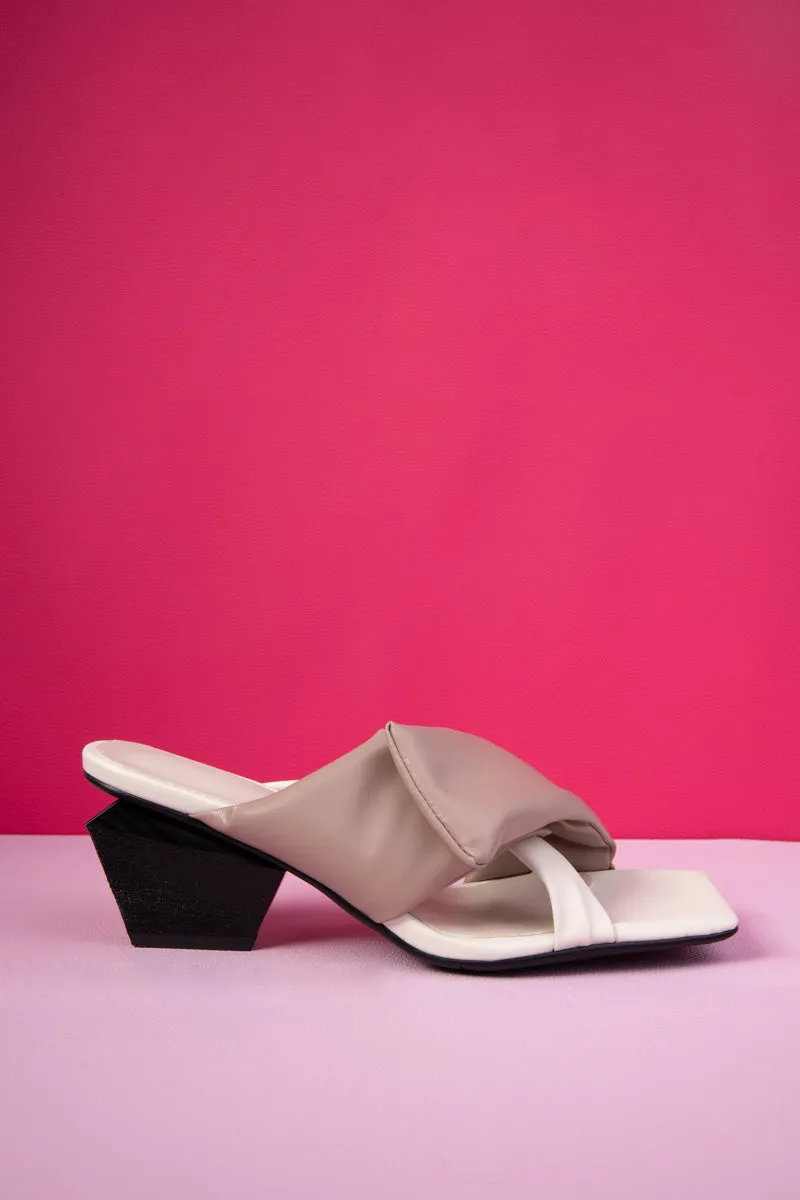 Amaryllis Wrap Strap Leather Sandal - Taupe