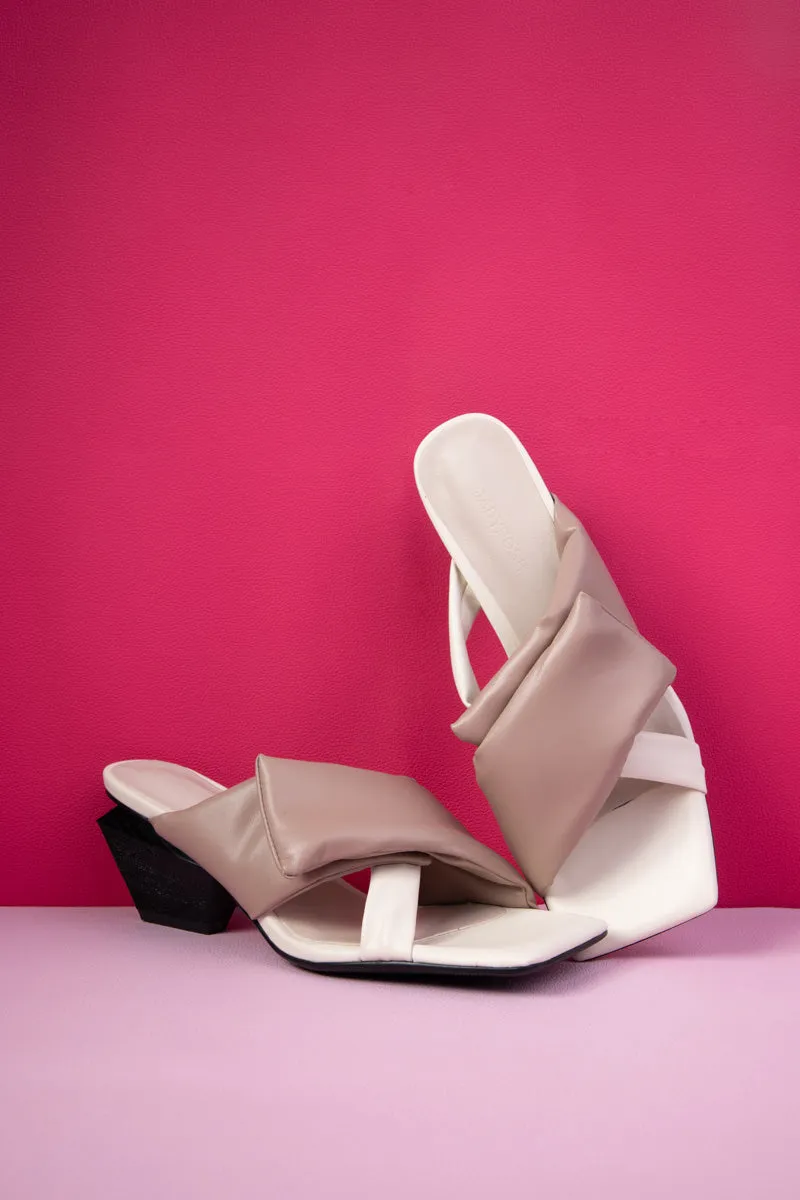 Amaryllis Wrap Strap Leather Sandal - Taupe