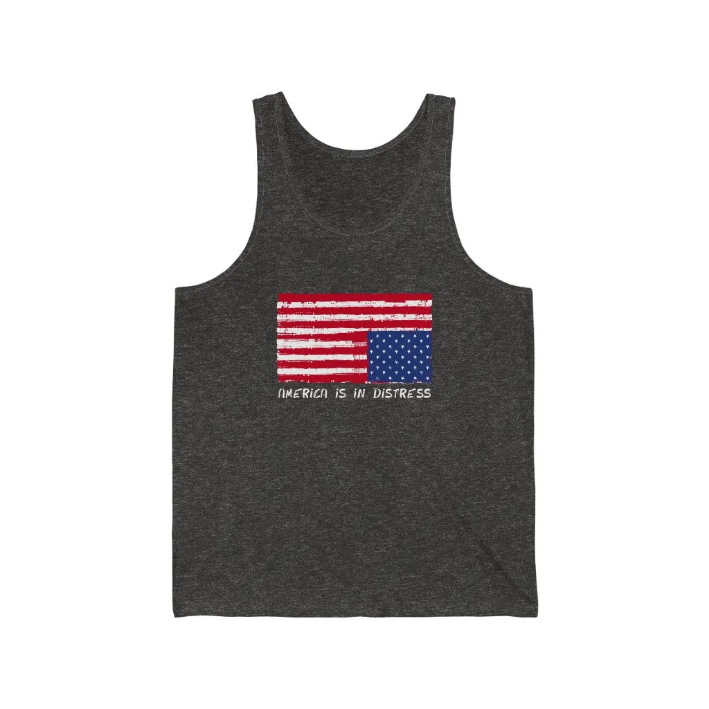 AMERICA IN DISTRESS - Unisex Jersey Tank