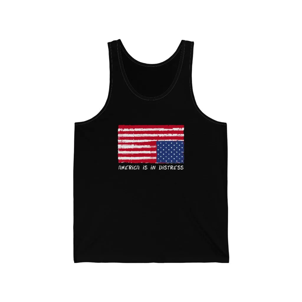 AMERICA IN DISTRESS - Unisex Jersey Tank