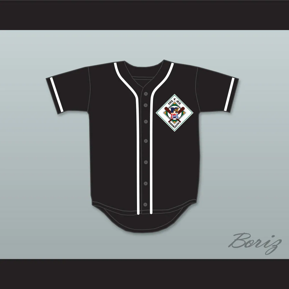 Barry Larkin 11 Aardvarks Baseball Jersey 1st Annual Rock N' Jock Diamond Derby
