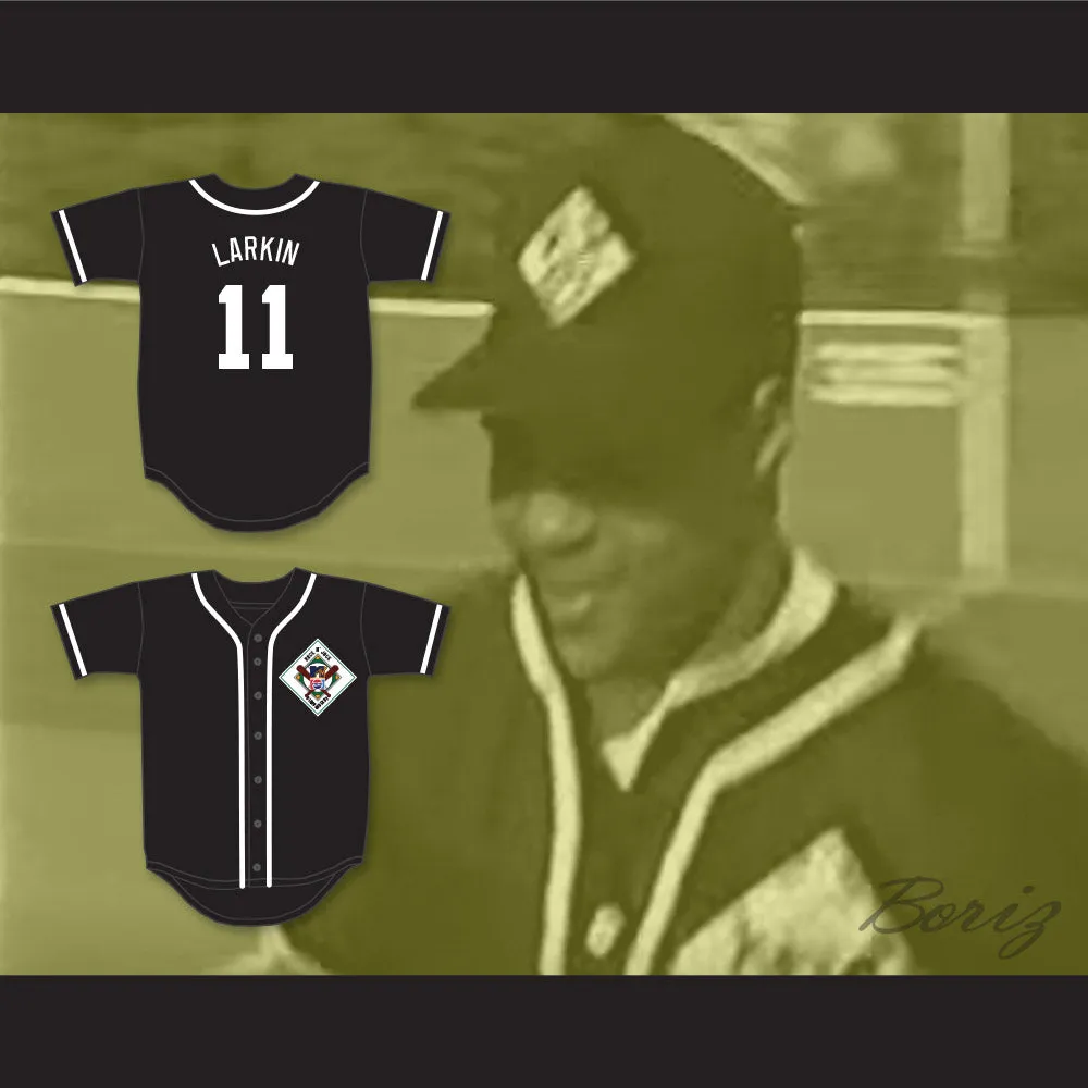 Barry Larkin 11 Aardvarks Baseball Jersey 1st Annual Rock N' Jock Diamond Derby
