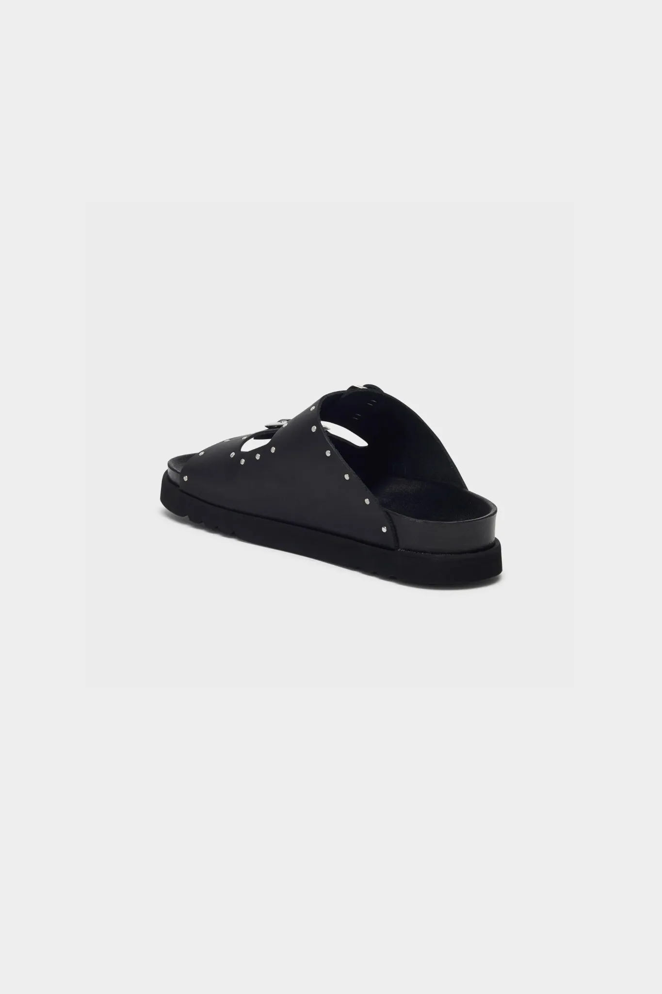 BEATRIZ SANDAL LEATHER   STUDS - BLACK