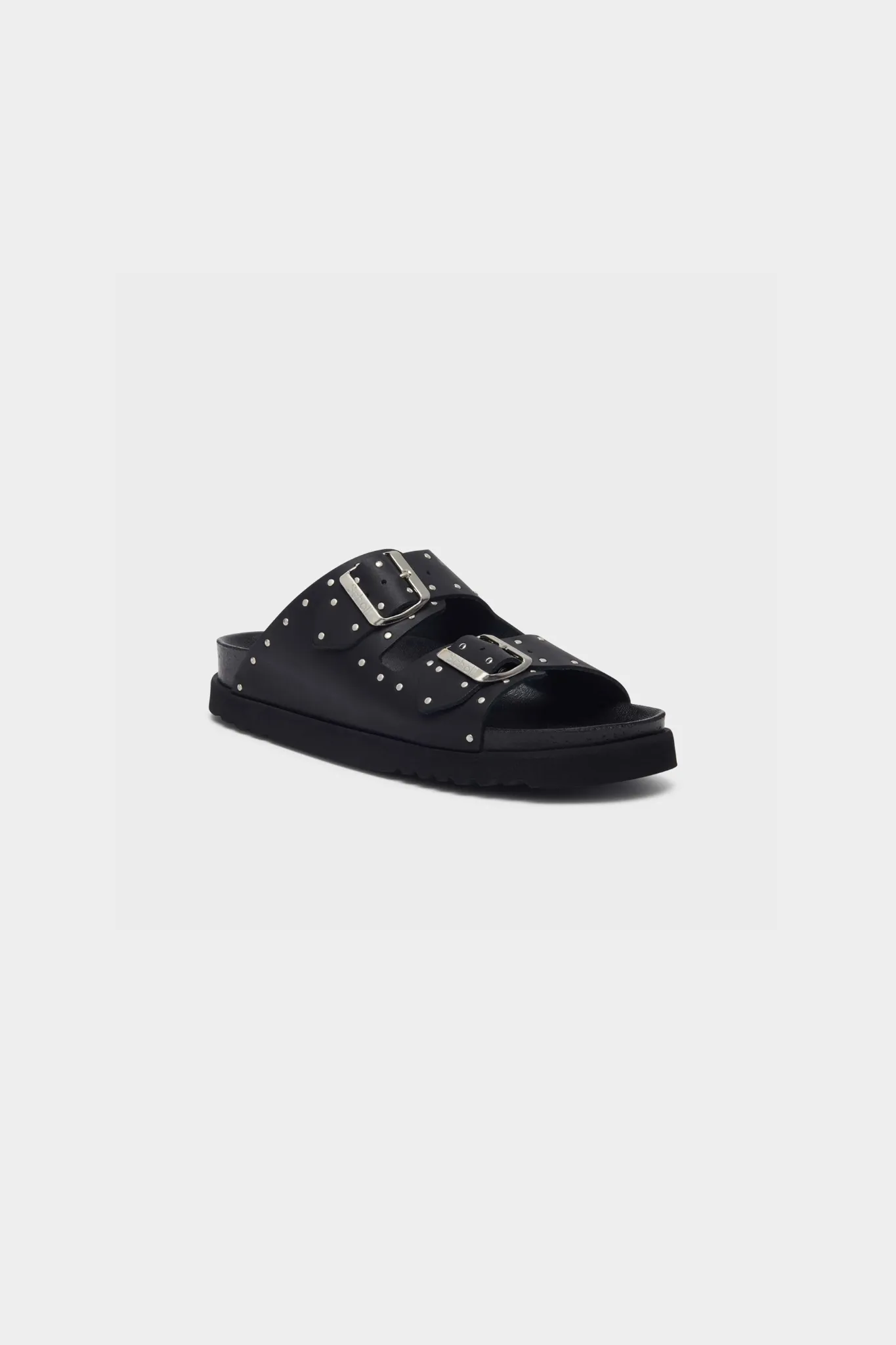 BEATRIZ SANDAL LEATHER   STUDS - BLACK