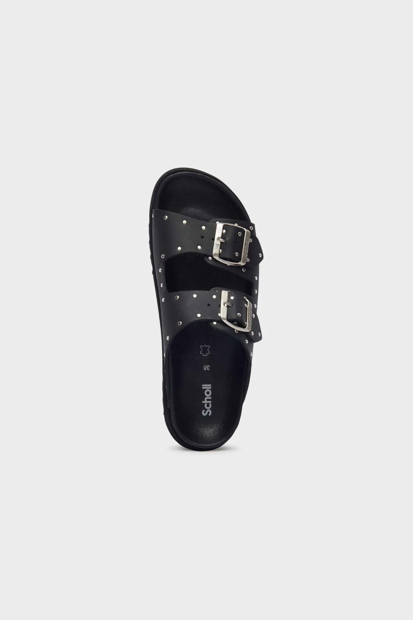 BEATRIZ SANDAL LEATHER   STUDS - BLACK