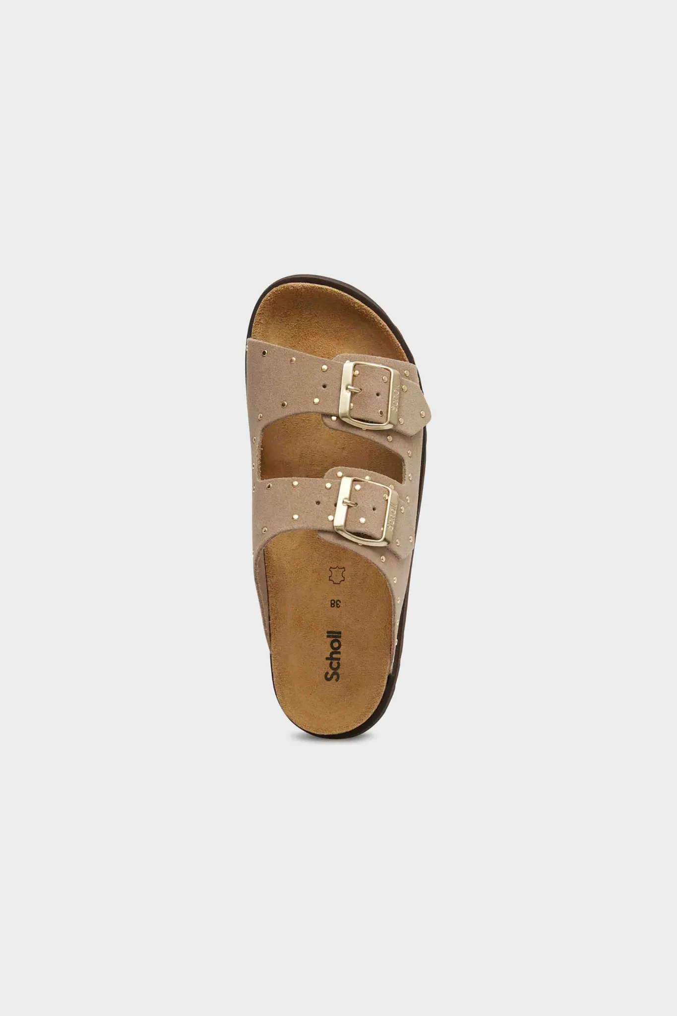 BEATRIZ SANDAL SUEDE - DARK BEIGE/GOLD