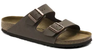 Birkenstock Arizona Sandals - Mocha Birkibuc | Comfortable Cork Footbed