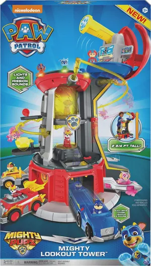 Brand new PAW Patrol, Mighty Pups Super Paws Lookout Tower Playset with Lights and Sounds, for Ages 3 and Up! Retails $178 