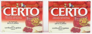 CERTO Pectin Crystals by Kraft for Jams & Preserves, Case 36pk x 57g - Product of Canada