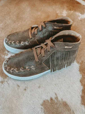 Cheyenne Leather Fringe Moccasin Sneakers