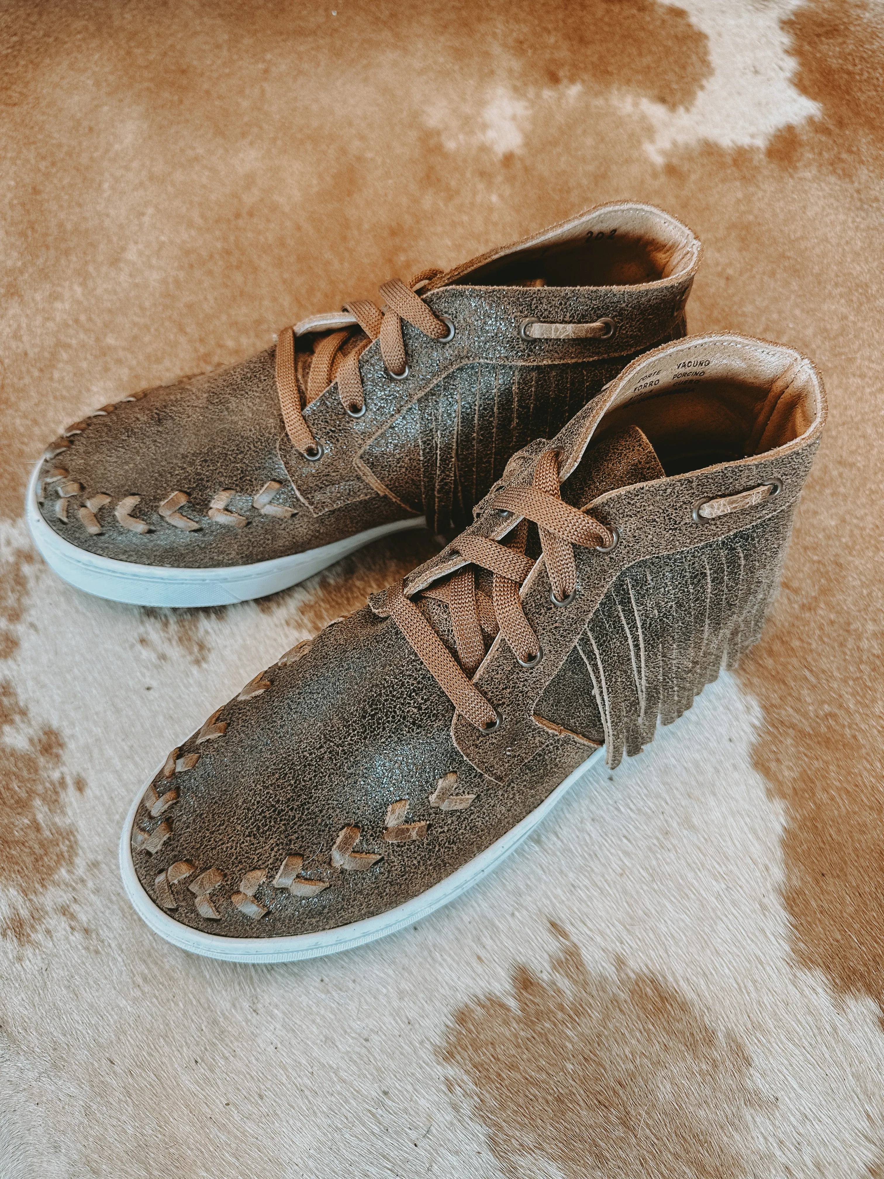 Cheyenne Leather Fringe Moccasin Sneakers