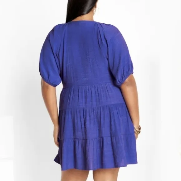 CITY CHIC NWT Kara Dress Marine womens plus size 16 NEW