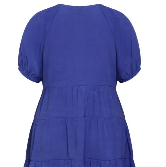 CITY CHIC NWT Kara Dress Marine womens plus size 16 NEW