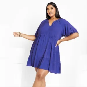 CITY CHIC NWT Kara Dress Marine womens plus size 16 NEW
