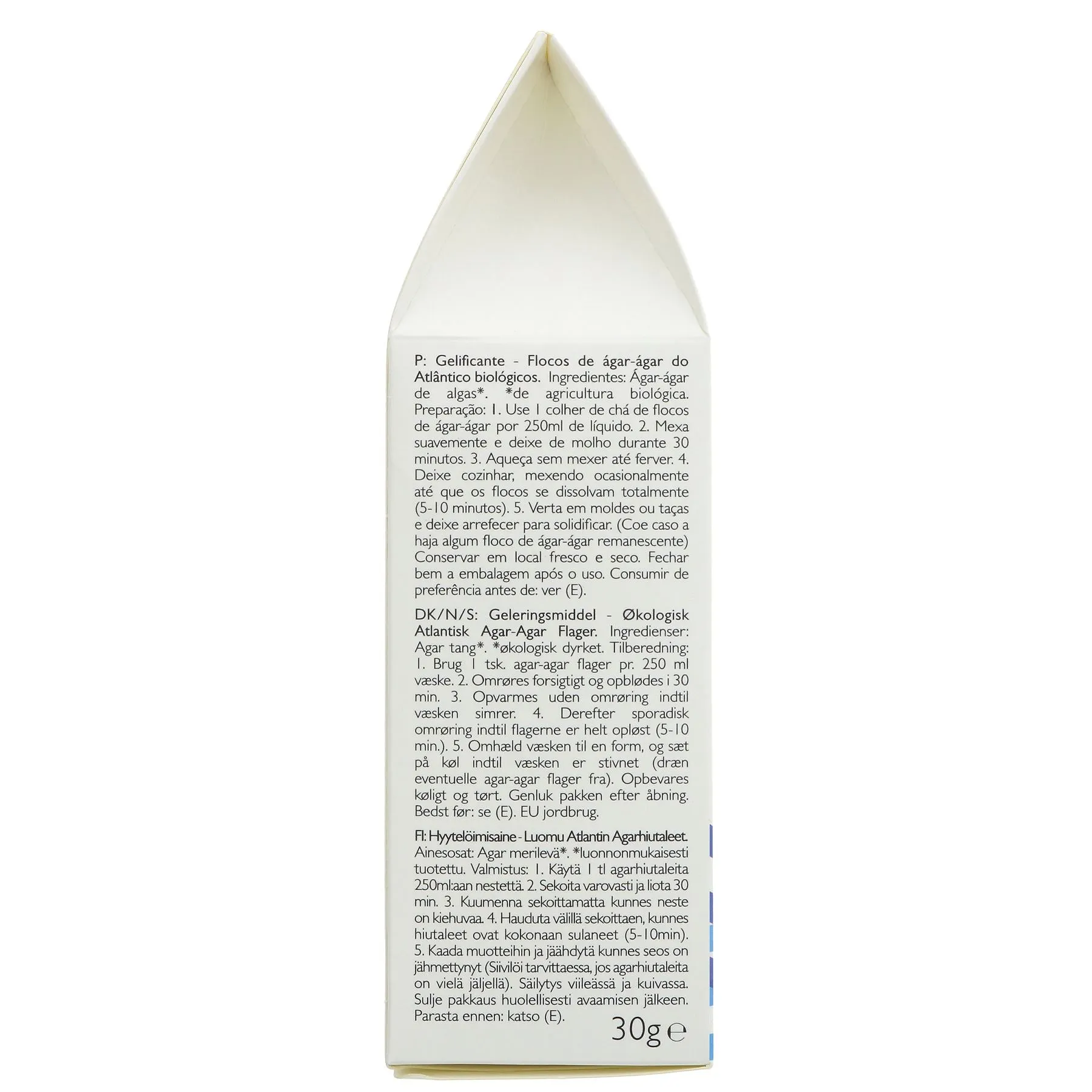 Clearspring | Agar Agar Flakes Gelling Agent - Atlantic agar agar. Organic | 30g