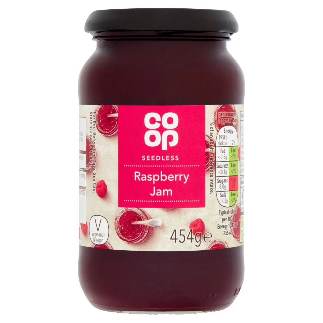 CO Seedless Raspberry Jam 420g