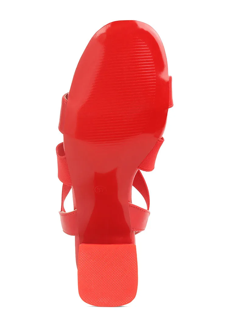 Comfortable Straps Block Heel Sandals