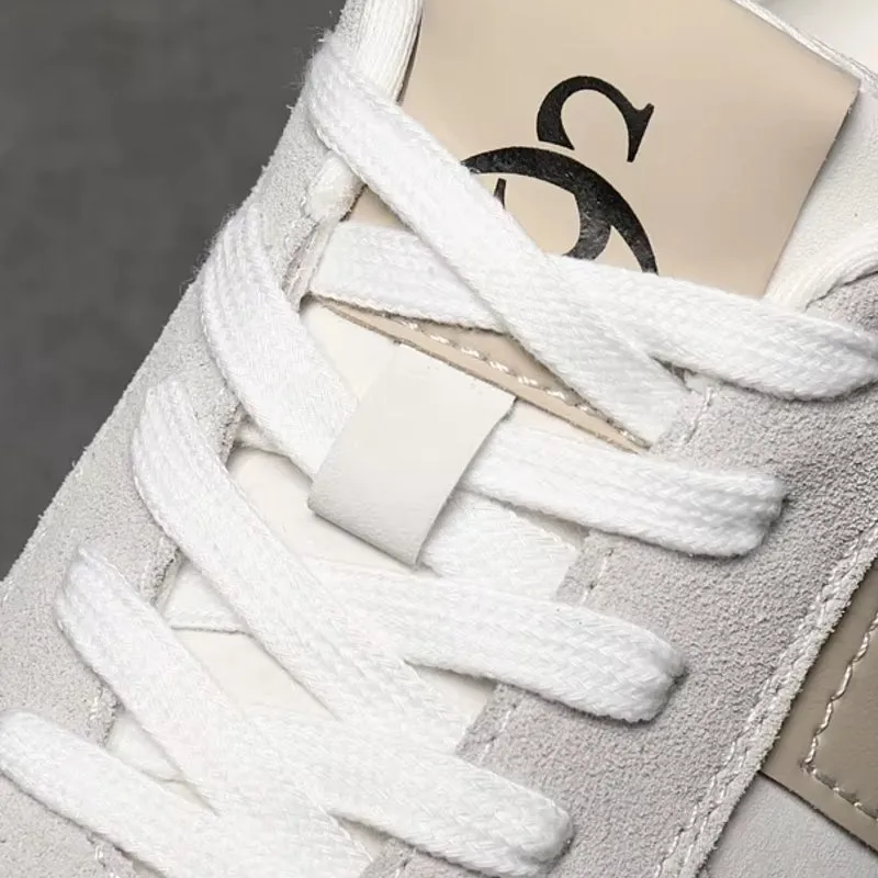Cow Suede Leather Sneakers For Men Sport Shoes