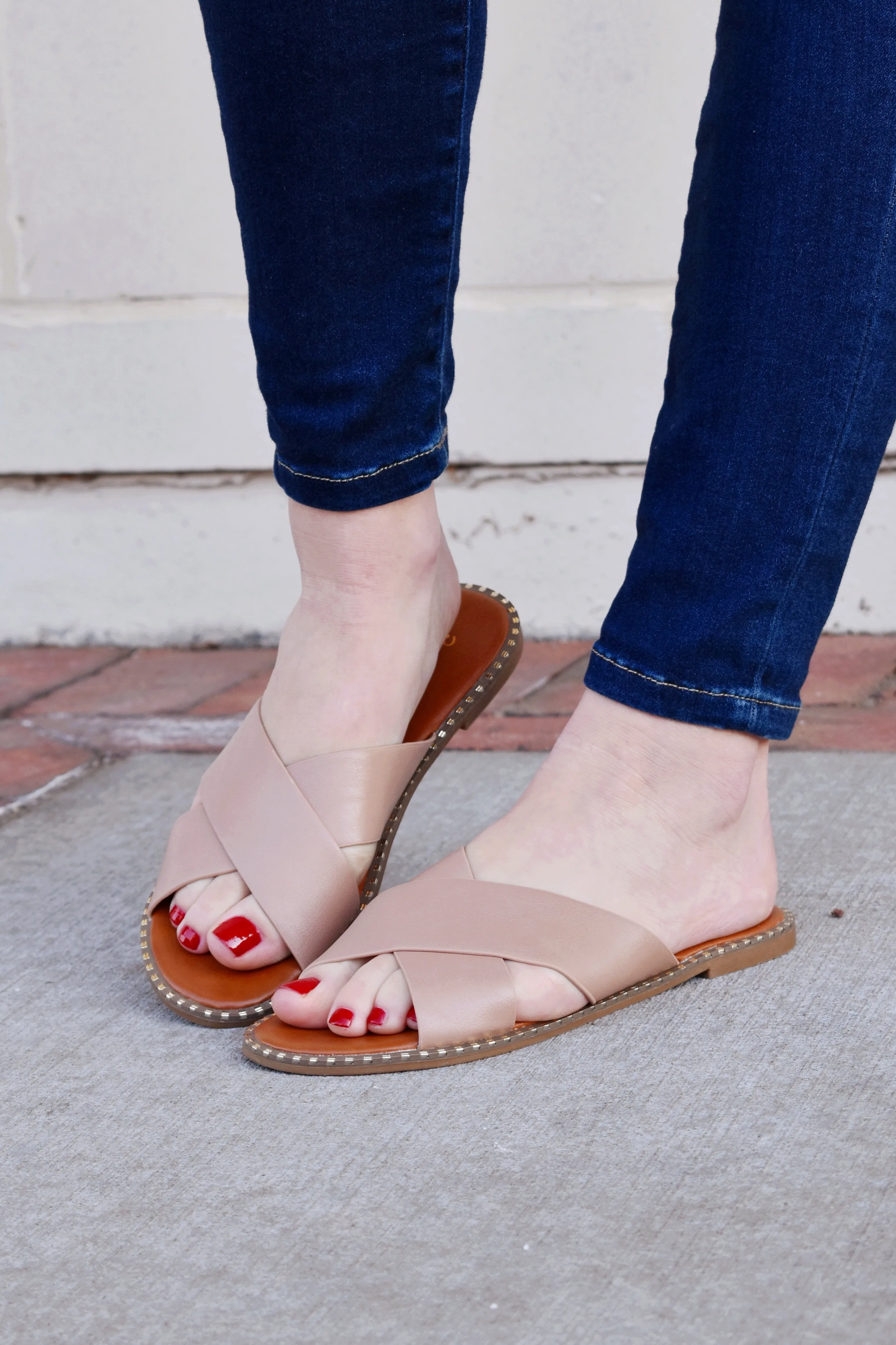 Cross Cross Natural Sandals