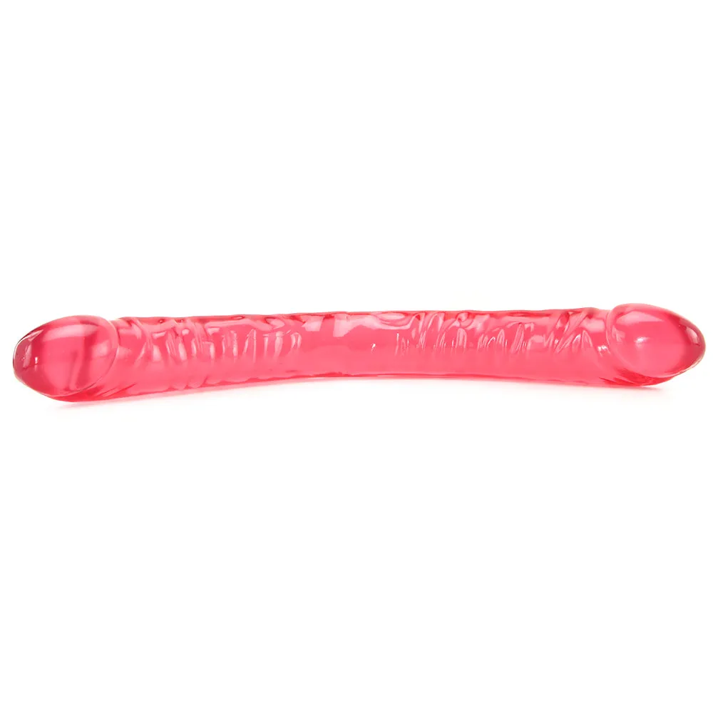 Crystal Jellies 18 Inch Double Dong in Pink