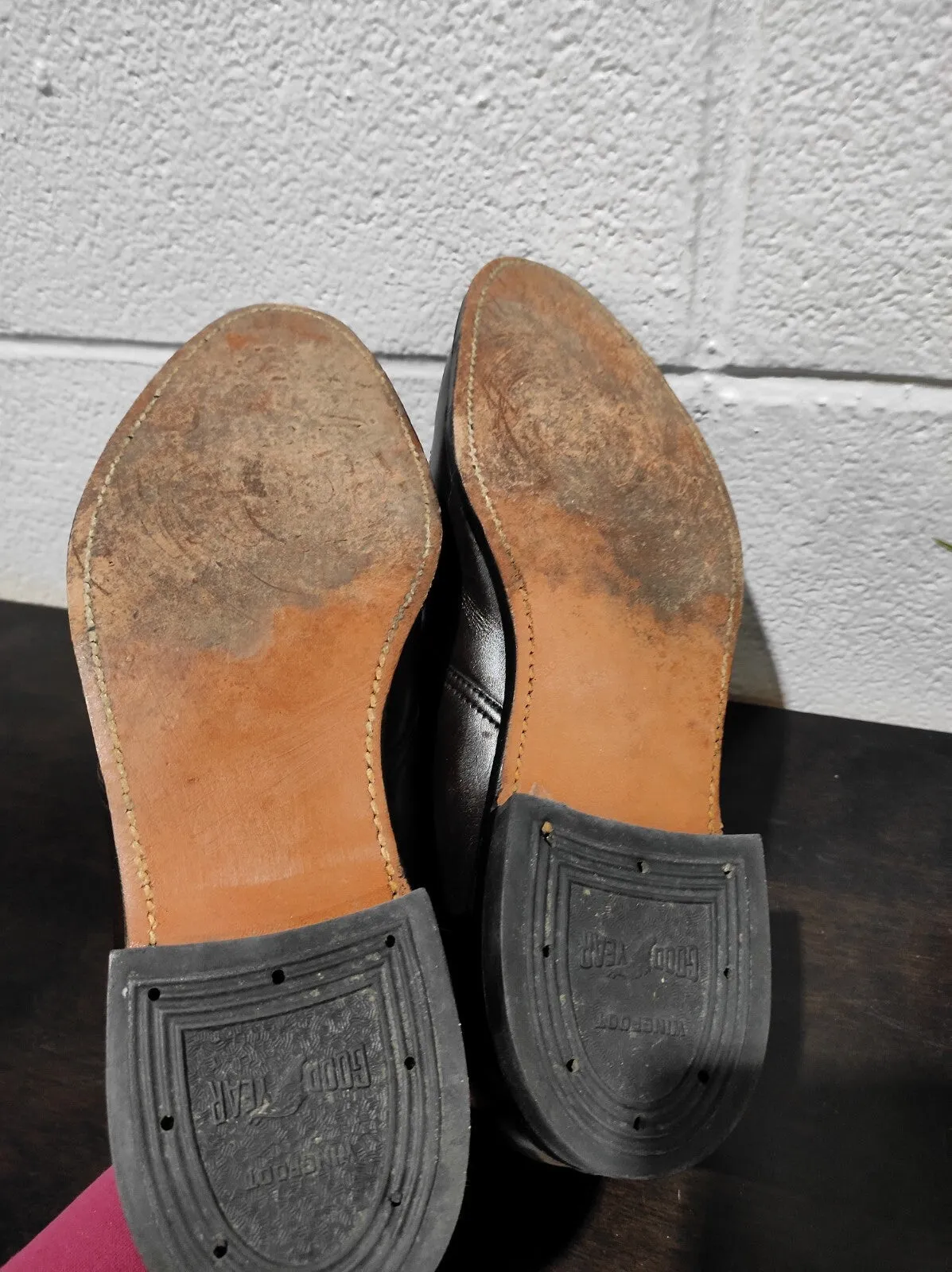 Eatonia Brown Men's  Longwing Wingtip Shoes Brogue Derby Vibram Goodyear Welted