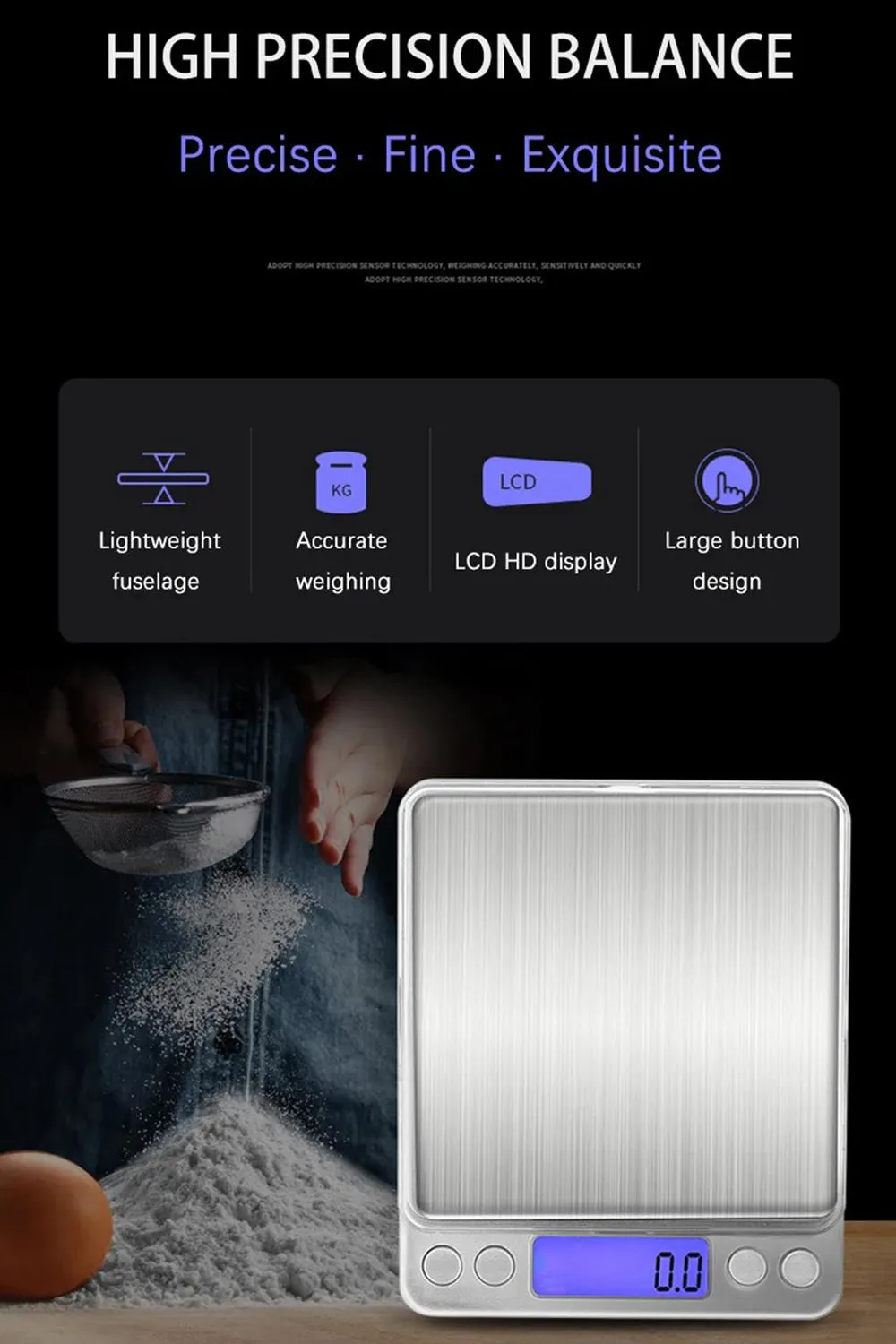 Electronic Digital Kitchen Scales - 10/20/30 Pack