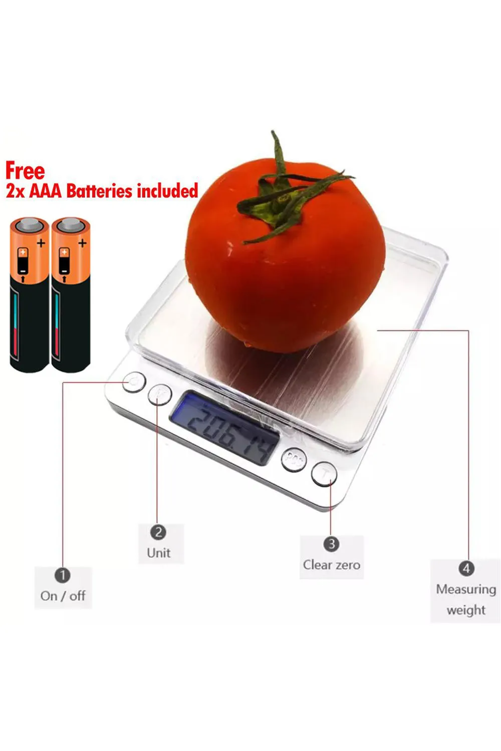Electronic Digital Kitchen Scales - 10/20/30 Pack