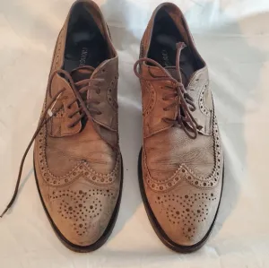 EMPORIO ARMANI British Brown Suede Brogue Wingtip Derby Shoes Size 9.5 (EU 42.5)