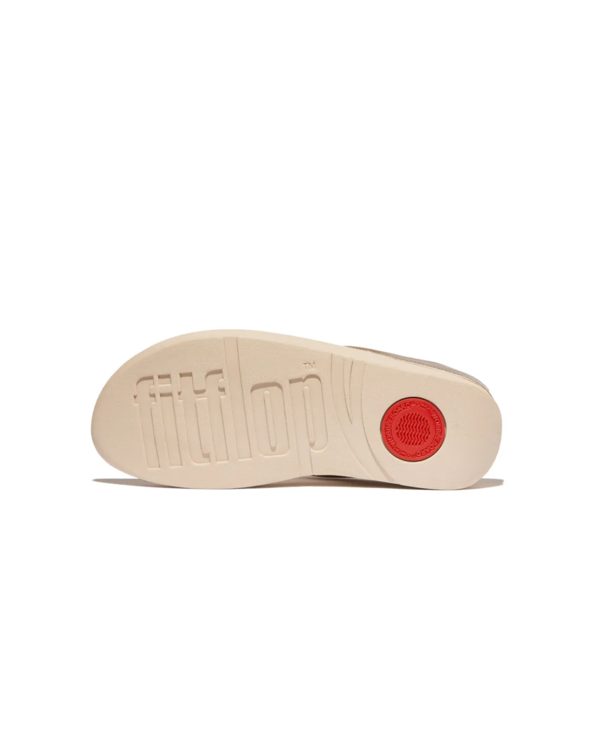 Fitflop Fino Glitterdust Metallic Toe-Post Sandals Platino