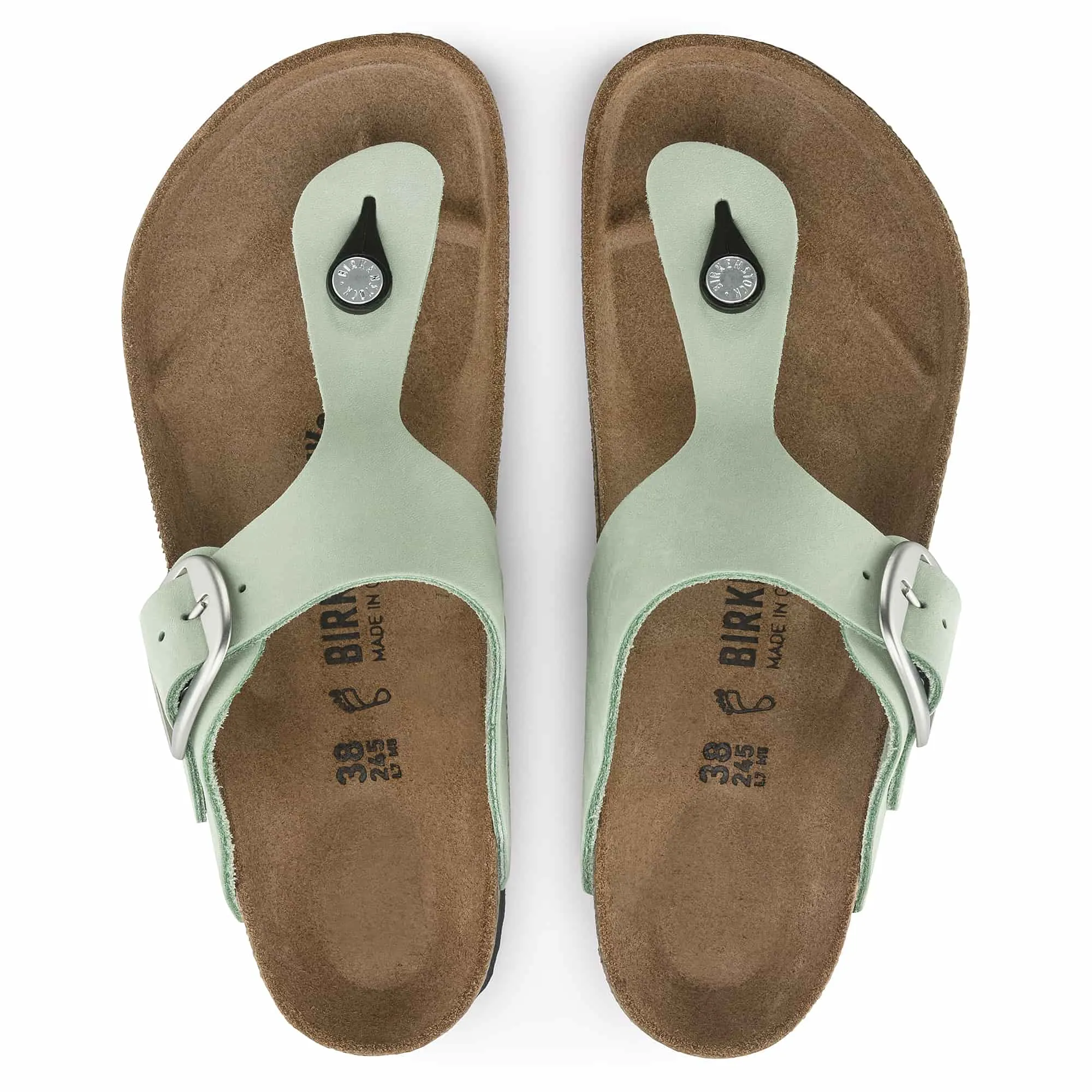 Gizeh Big Buckle Nubuck Leather