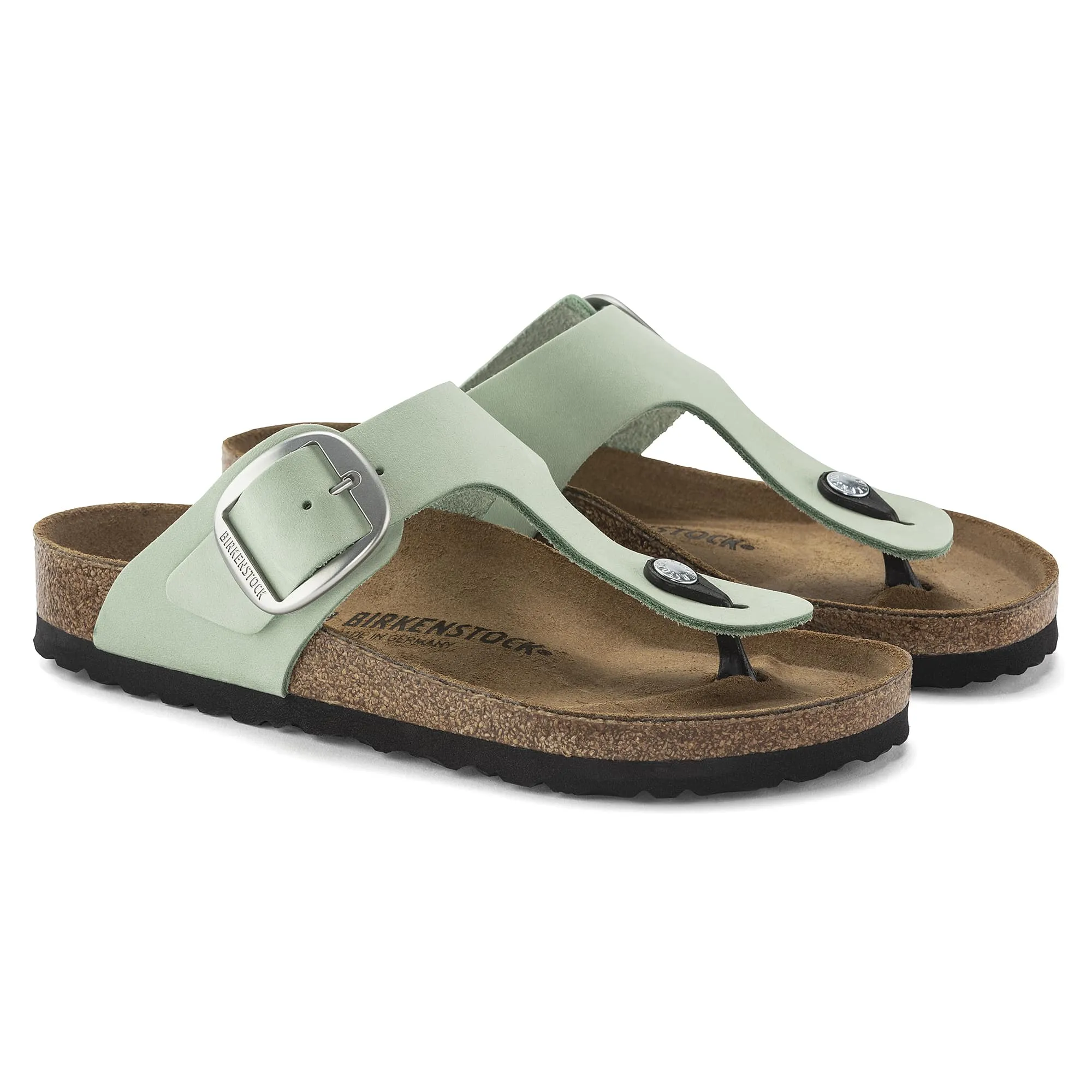Gizeh Big Buckle Nubuck Leather