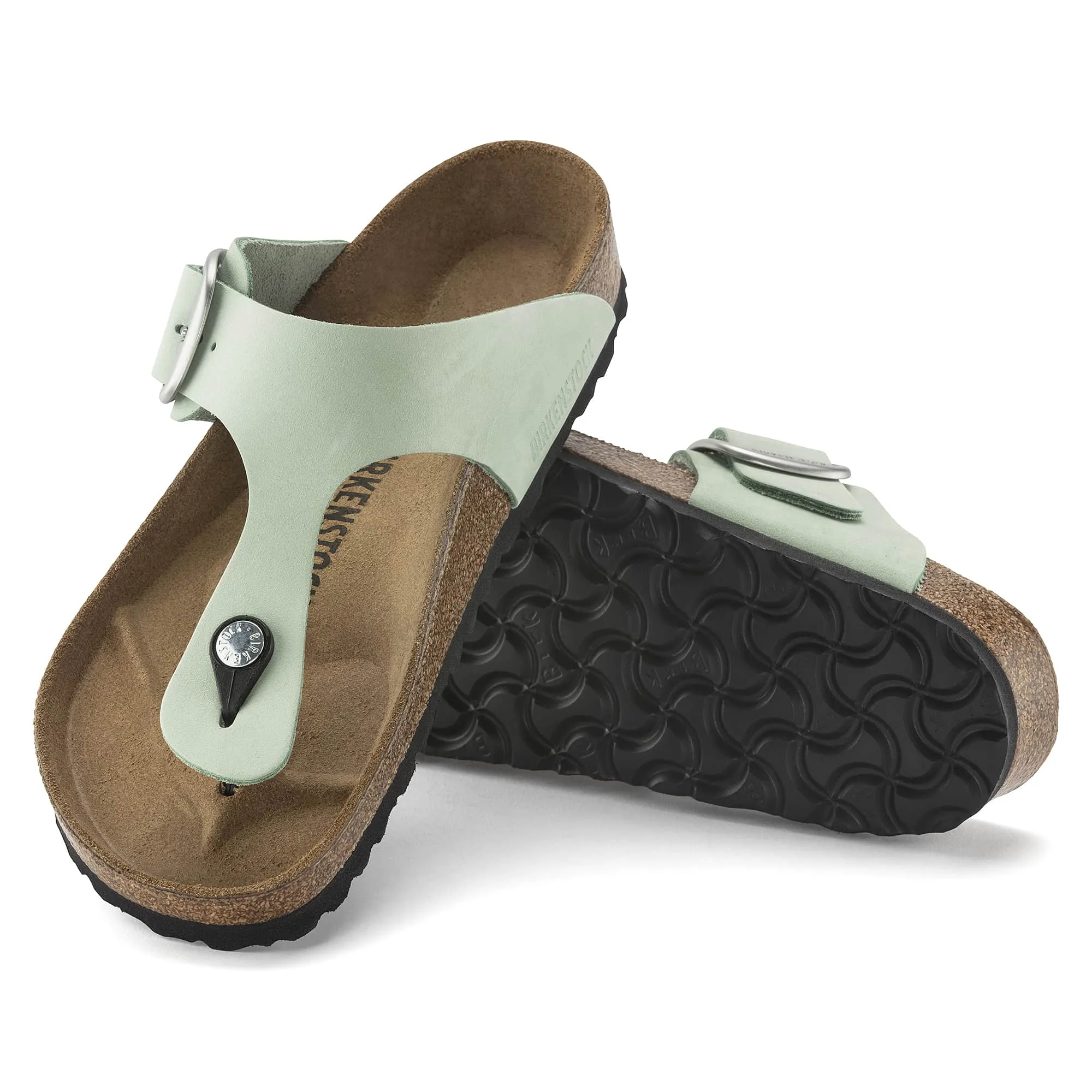 Gizeh Big Buckle Nubuck Leather