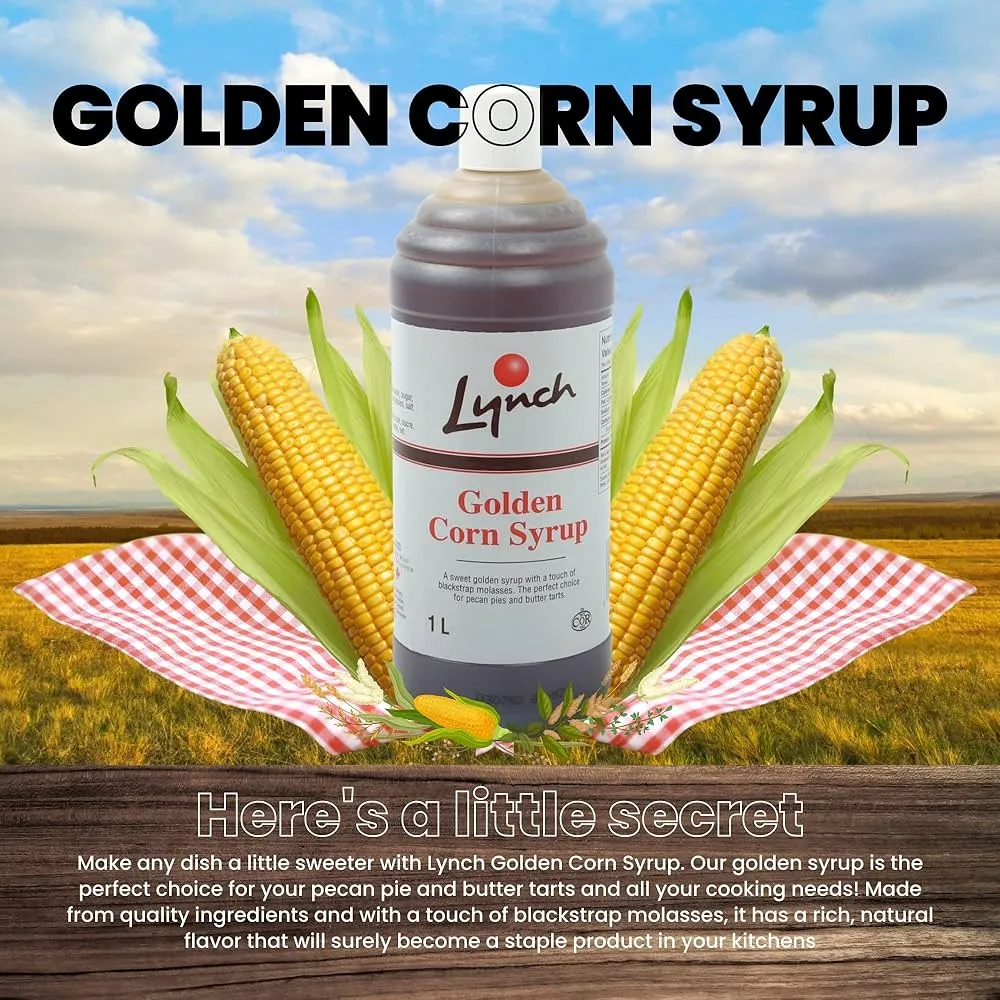 Golden Corn Syrup - 12 x 1L count - Lynch - Baking Mixes and Ingredients - Canadian Distribution