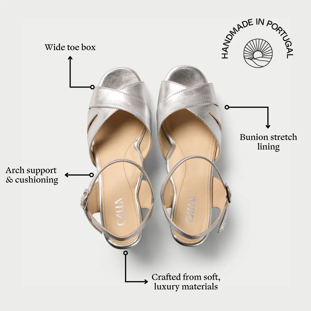 Gracie - Silver metallic