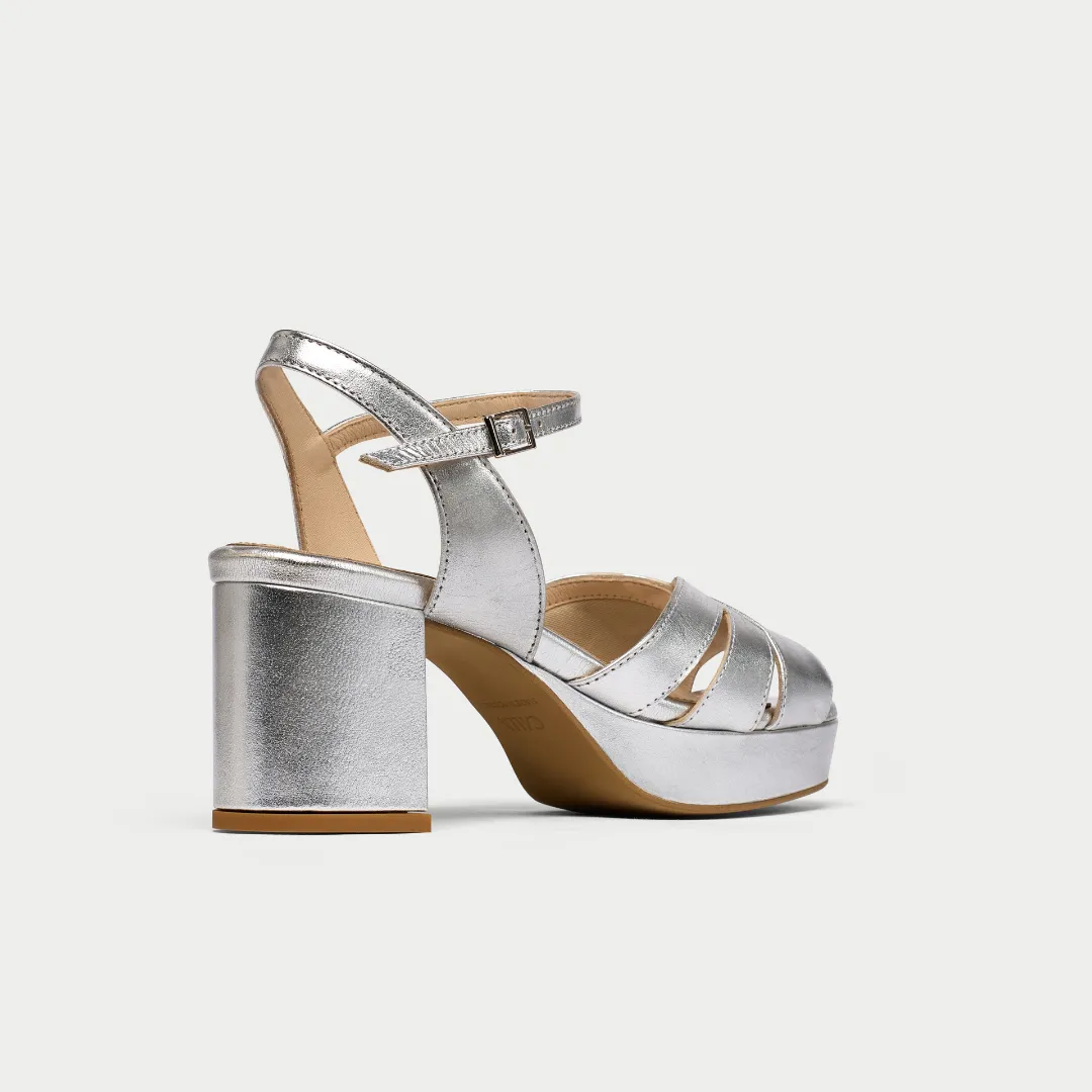 Gracie - Silver metallic