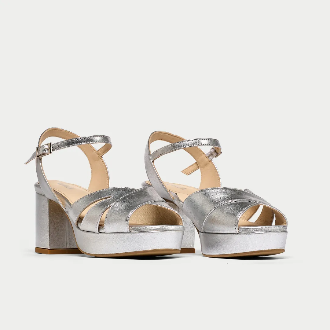 Gracie - Silver metallic