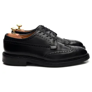 'Grafton' Black Leather Derby Brogue UK 8 F