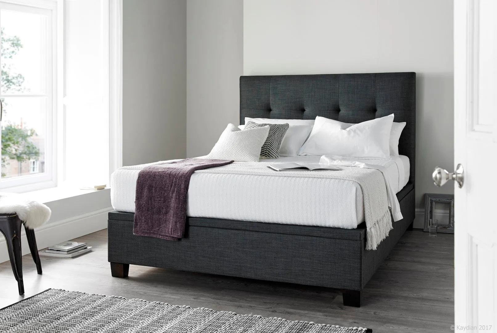 Hampshire 4FT 6 Divan Bed - Slate